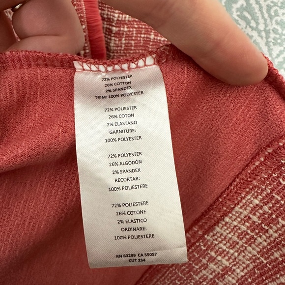 VEUC Isaac Mizrahi Coral Fringe Heathered Jacket Blazer Sz 1x - Picture 4 of 5